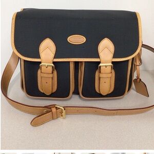 SERGIO TACCHINI NAVY BLUE SHOULDER BAG VINTAGE "Old stock new " Italy TENNIS